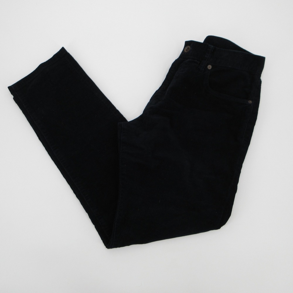 Todd Snyder Mens Slim Fit Corduroy Pants Navy Blue 5-Pocket 32x30 FLAW